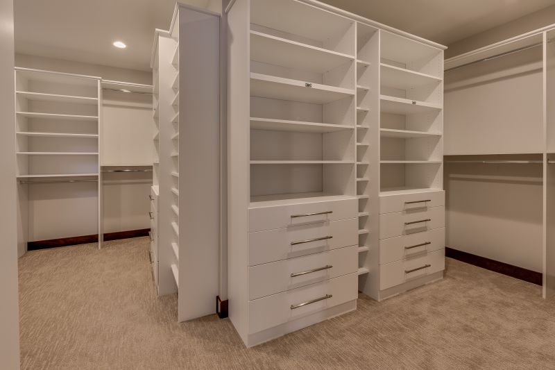 Built-in Shelving with LED Lighting
